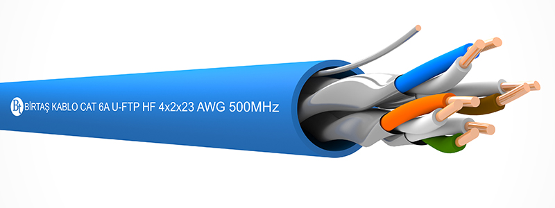 CAT6A U/FTP HF (LSZH)   4x2x23 AWG 100 - 500 MHz LAN CABLE